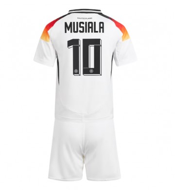 Tyskland Jamal Musiala #10 Replika Babytøj Hjemmebanesæt Børn EM 2024 Kortærmet (+ Korte bukser)